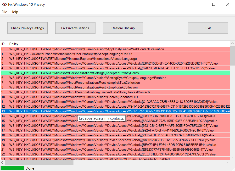 fix-windows-privacy by modzero